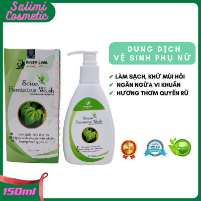 Dung Dịch Vệ Sinh Phụ Nữ SCION FEMININE WASH 150ml, Chiết Xuất Trầu Không, Khử Mùi Hôi, Ngừa Vi Khuẩn Gây Viêm Nhiễm, An Toàn Cho Bà Bầu Sau Sinh