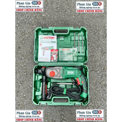 Máy khoan đục bê tông 2chức năng DEKTON DK-2603B, Công suất 1050w ,Tặng kèm 5 mũi, Bảo hành 12 tháng