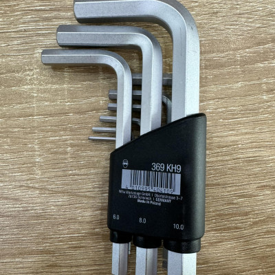 Bộ lục giác đầu bi 9 chi tiết Wiha 40411 (mã 40410 kèm hộp)