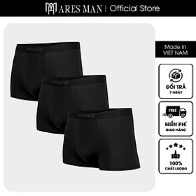 Combo 5 quần boxer nam, quần lót nam cao cấp chất thun lạnh siêu mềm mịn kháng khuẩn co giãn 4 chiều thấm hút mồ hôi tốt - Ares Shop