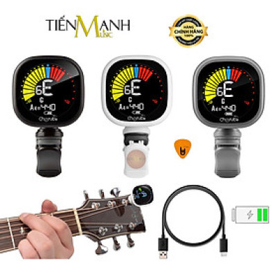 [Pin Sạc] Máy Lên Dây Đàn Guitar, Ukulele, Violin Cherub WST-675 Chỉnh âm Bass, Chromatic Clip on Tuner WST675 Tuning WST 675 Hàng Chính Hãng - Kèm Móng Gẩy DreamMaker