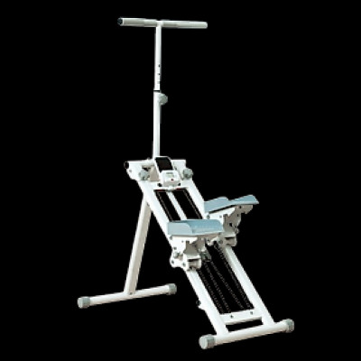 BG Máy Leo Bậc Thang, Máy Leo Núi, Máy tập Thể Dục Leo Cầu Thang KM-2100 WHITE Gấp Gọn Tại Nhà