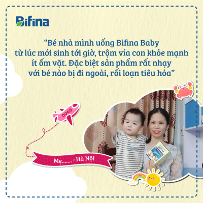 Men vi sinh Bifina Baby Nhật Bản – Hỗ trợ phòng ngừa rối loạn tiêu hoá, táo bón cho bé - Hộp 30 gói