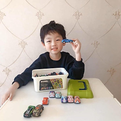 Combo hộp  30  xe ô tô đồ chơi chạy đà kéo lùi chất liệu hợp kim , nhỏ nhắn xinh xắn tổng hợp nhiều loại xe cho bé 