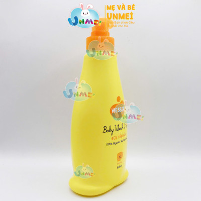 Bộ 2 Chai Sữa Tắm Gội Wesser 2in1 Hương Phấn (500ml x 2) - Cam