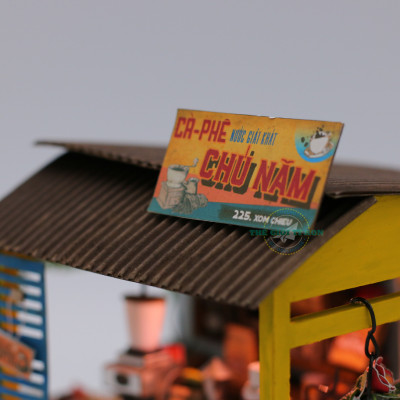 MÔ HÌNH TỰ LẮP RÁP DIY SÀI GÒN THU NHỎ - CÀ PHÊ ĐÁ - AD07