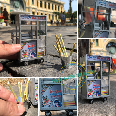 MÔ HÌNH TỰ LẮP RÁP DIY SÀI GÒN THU NHỎ - XE NƯỚC MÍA - HR01