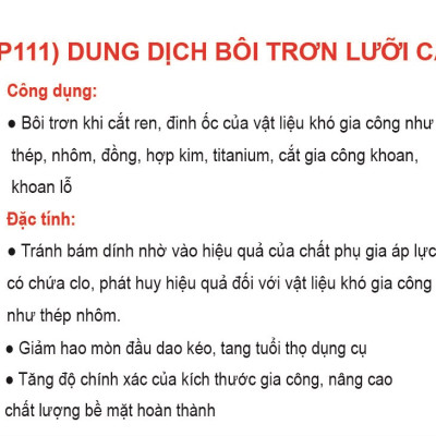 JIP111 Dung dịch bôi trơn dao cắt gia công kim loại 330ml- Hàng chính hãng ICHINEN Nhật Bản 