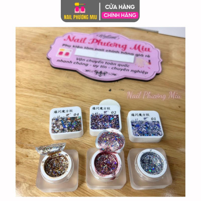 Gel Nhũ Kim Tuyến Galaxy Huaxi 15ml Làm Nail Siêu Sáng, Màu Vàng Bạc Hồng, Giữ Bóng Lâu Cho Người Mới Trang Trí Móng Nữ Sơn Gel Women