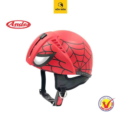 Mũ bảo hiểm xe máy trẻ em Andes 181S có kính âm an toàn cho trẻ có vòng đầu từ 48-51cm