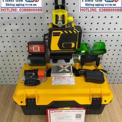 Máy Cân Bằng Laze Xanh 12 Tia Siêu Sáng AKUZA AK GLB 3D