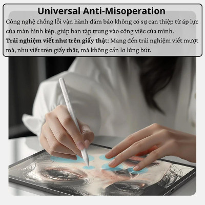 Bút cảm ứng hỗ trợ tì tay, siêu mượt cho iPad đời 2018 trở lên hiệu Nillkin iSketch S3 cho iPad Air Pro 11 12.9 13 Air 4 5 6 2018 10.2 - Hàng nhập khẩu