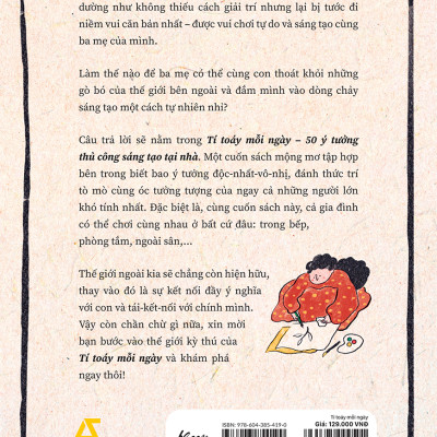 Tí Toáy Mỗi Ngày - 50 Ý Tưởng Thủ Công Sáng Tạo Tại Nhà - Tặng kèm Bookmark