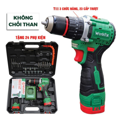 [LOẠI 1] Máy khoan pin Workfix 16.8V-(WF-ID1610BL)- 3 Chức năng - Khoan gỗ, khoan tường
