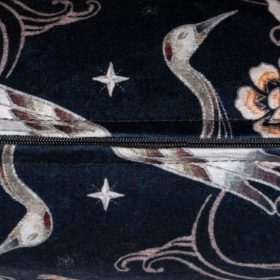 SCATTER BOX Vỏ Gối Cao Cấp nhập khẩu Ireland Anh Quốc HERON STITCH màu NAVY/RUST kích thước 58X58 CM phong cách cổ điển