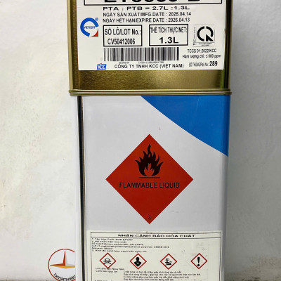 Sơn sàn bê tông epoxy KCC ET5660 Base C màu Black ( Đen ) _ 4L/Bộ