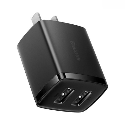 Củ sạc Baseus Compact Charger CCXJ đa năng 2 cổng USB A 10.5w -Hàng chính hãng