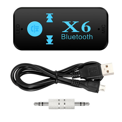 SOAIY Bộ Kết Nối Âm Thanh Xe Ô Tô Bluetooth Car X6 - Hàng Nhập Khẩu