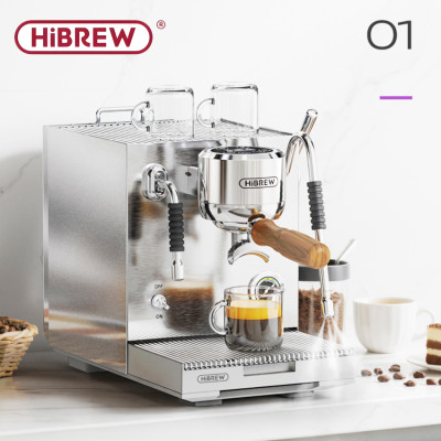 Máy pha cà phê Espresso, Cappuccino, Latte - Dòng chuyên nghiệp. Thương hiệu Mỹ cao cấp HiBREW - H21. HÀNG CHÍNH HÃNG