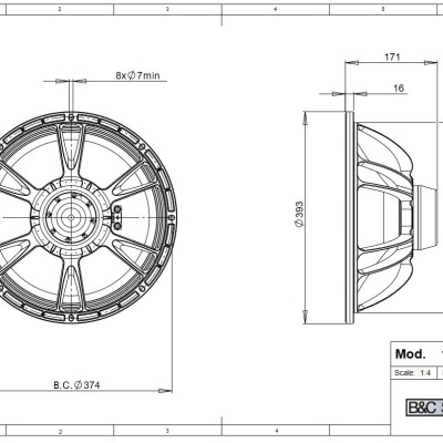 Loa Rời 4 tấc từ NEO B&C SPEAKERS- Italia 15NDL76 (1 cái) – Hàng Chính Hãng
