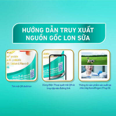 Bộ 3 lon Sữa bột NAN OPTIPRO PLUS 4 Nestle Bé 2-6 tuổi 1500g/lon Giúp tiêu hóa tốt
