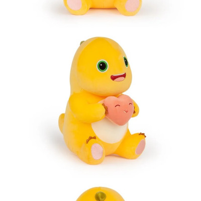 Thú nhồi bông rồng sữa vô tri êm mịn - Size từ 40cm đến 80cm- Quà tặng gấu bông rồng vàng ôm trái tim dễ thương - Gối ôm mềm mịn cho bé.