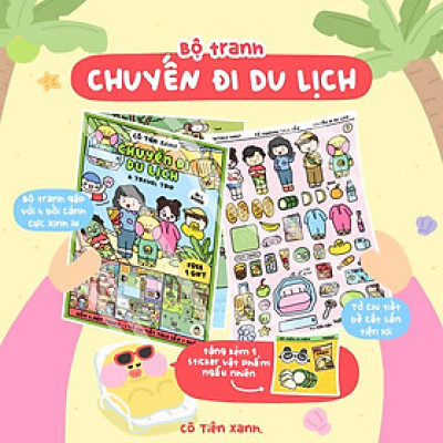 Bộ Tranh Tương Tác Cô Tiên Xanh - Chuyến Đi Du Lịch