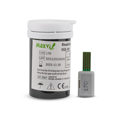 Máy đo đường huyết Maxvi BGM-102 (bộ 10 que/kim )