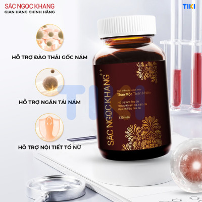 Viên uống Sắc Ngọc Khang ++ (120 viên) giúp trẻ hóa Làn da làm mờ sạm nám tàn nhang hiệu quả, tăng cường tính đàn hồi cho làn da, hỗ trợ cải thiện và phục hồi da bị lão hóa vượt trội