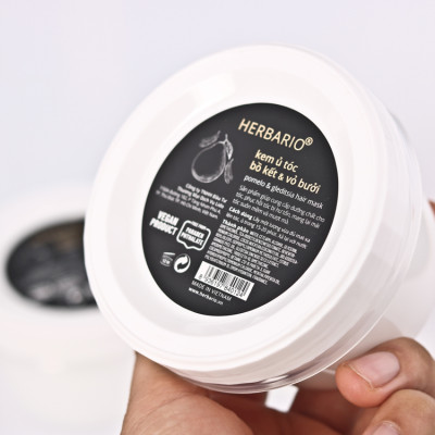 Kem ủ tóc bồ kết & vỏ bưởi herbario 200ml cấp ẩm, giúp tóc chắc khỏe