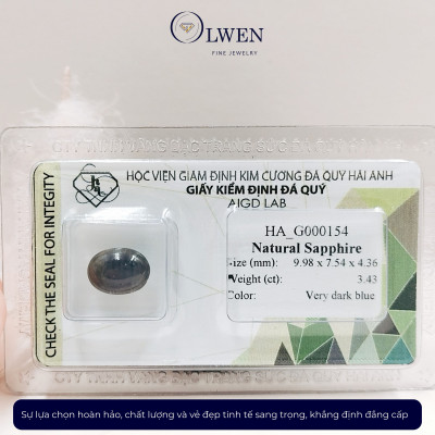 Viên đá Sapphire thiên nhiên HA-G000154