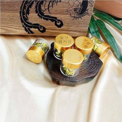 An Cung Ngưu Hoàng Hoàn Bổ Não Hộp Gỗ 60 Viên Hàn Quốc