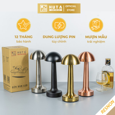 Đèn Led Quầy Bar Bàn Ăn Nhà Hàng HUTA RESNON Cảm Ứng Tích Điện USB Điều Chỉnh Ánh Sáng Vàng Trang Trí Quán Cà Phê Quán Bar