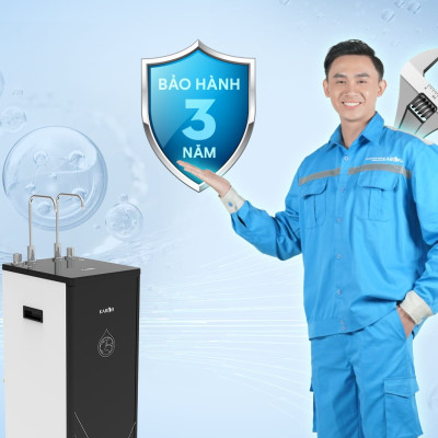 Máy lọc nước nóng nguội 10 lõi lọc Smax Karofi KAH-D10 - Hàng chính hãng