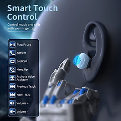 Tai nghe Choetech BH-T22 Bluetooth True Wireless có đèn và kèm dây đeo (Hàng chính hãng)