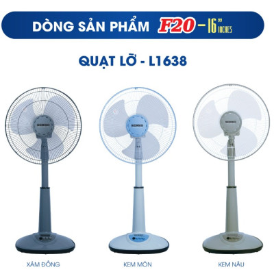 Quạt lở ống nhựa Senko - L1338 cao cấp sang trọng Hàng Chính Hãng