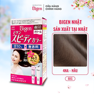 Thuốc nhuộm dưỡng tóc phủ bạc thảo dược Bigen Nhập Khẩu 100% Nhật Bản Speedy Color Cream 80ml dạng kem 