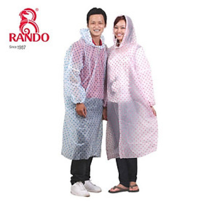 ÁO MƯA TRONG MÀU ĐA DỤNG CHẤM BI - SET 5 CÁI