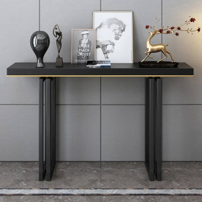 Bàn console trang trí phòng khách hiện đại IBIE AK042 khung sắt sơn tĩnh điện, mặt gỗ dầy, tùy chọn màu sắc