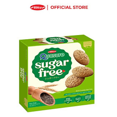 Combo 2 Hộp Bánh Ăn Kiêng Không Đường Quasure Sugar Free Bibica 240gr