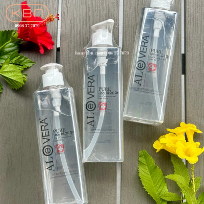 Combo 3 Chai Gel Lô Hội Aloe Vera Hàn Quốc 500ml - Dưỡng Ẩm, Làm dịu da + Tặng 50g Mặt Nạ Dẻo