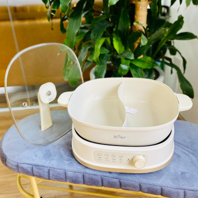 (Hàng chính hãng) Nồi Lẩu Bear 2 Ngăn SB-NL60U Dung Tích 6L. Bảo hành 18 tháng 