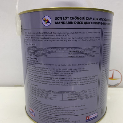 Sơn lót chống rỉ cao cấp TOA con Vịt màu xám 3L _ MD GOP
