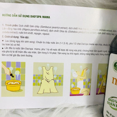 Xông tắm cho mẹ sau sinh Dao