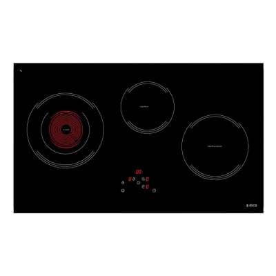 Bếp Âm Điện Từ - Hồng Ngoại 3 Bếp Elica H15 – EMH7530BL (75cm - 7400W) - Hàng Chính Hãng