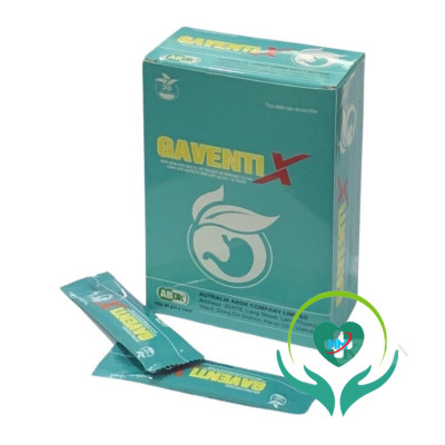 ￼Gel dạ dày Gaventi X - Hỗ trợ Giảm đau dạ dày, ợ hơi, ợ chua, trào ngược ( hộp 20 gói), Lisse