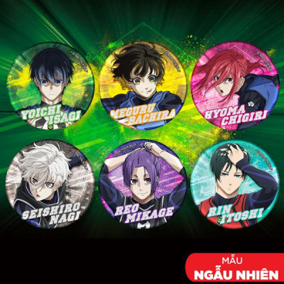 Huy Hiệu Blue Lock 01 - Sunrisepop BLAC013 (Mẫu Sản Phẩm Giao Ngẫu Nhiên)