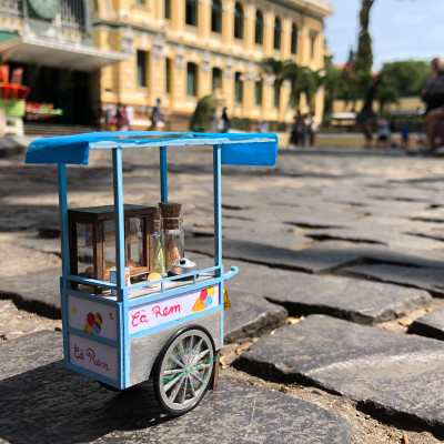 MÔ HÌNH TỰ LẮP RÁP DIY SÀI GÒN TÍ HON - XE KEM - HR05