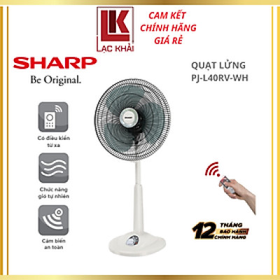 Quạt lửng Sharp PJ-L40RV-WH, 3 cánh - 50W, Remote - Hàng chính hãng - Bảo hành 12 tháng