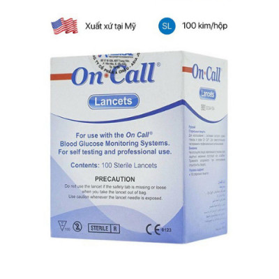 Kim chích máu máy đo đường huyết Acon On-call (100 kim / hộp)
